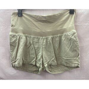 Old Navy Maternity Size M Tan Linen Blend Shorts
